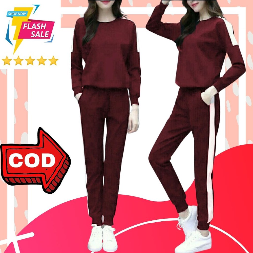 ML Setelan M Fit L TUTSKOSKA MRN Grosir Baju Setelan Wanita Kasual Kantor Kekinian Kerja Jalan Santa