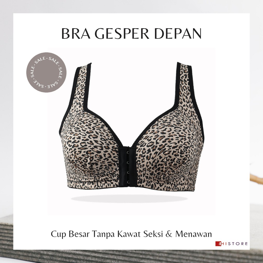 [HI] Bra Seamless Push Up Nirkabel Gesper Depan Cup CD 3316 Wanita Cup Besar