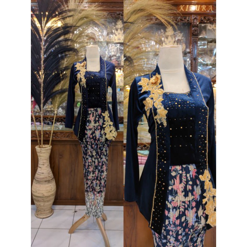 Kebaya Atasan Kutubaru Kebaya Bludru Kutubaru Domas/ibu besan/wisuda/prewedding/kondangan/karnaval/dll