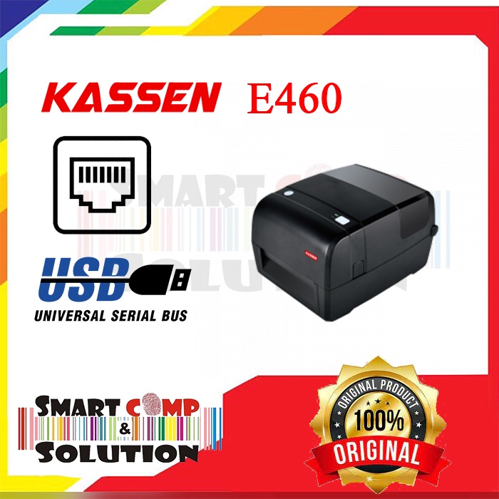 Printer Thermal Label Barcode Multifunctional Kassen E460 USB+Ethernet