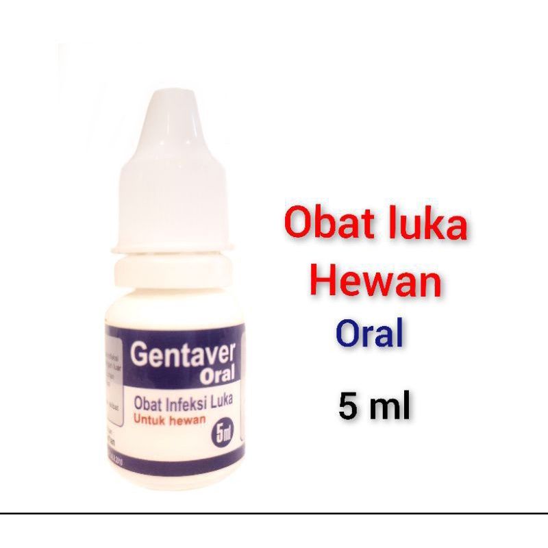 Obat Luka Hewan Kucing Anjing Gentaver 5Ml