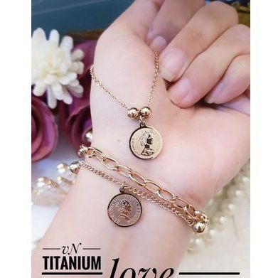 TiTanium set gelang dan kalung t82939