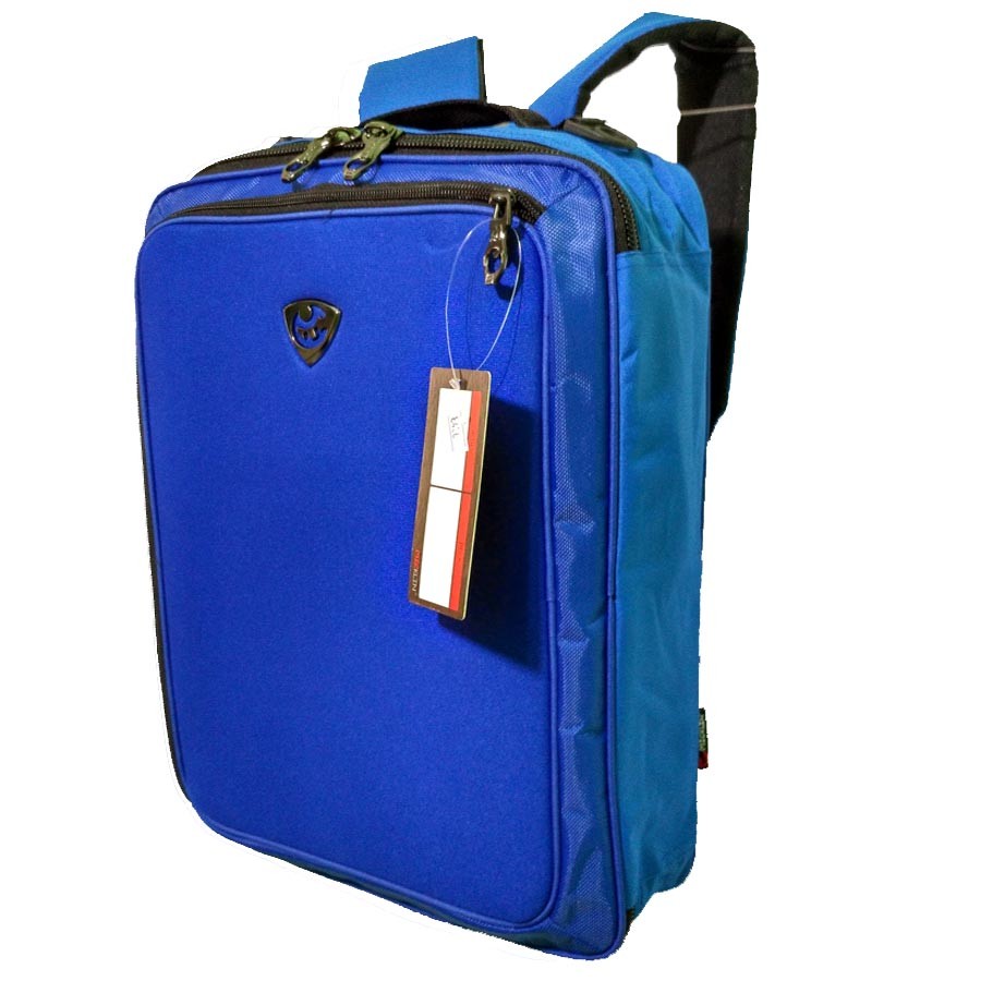 MicKlin Tas Ransel Laptop 3in1 MultyFungsi ( Ransel Jinjing dan Slempang ) - Biru