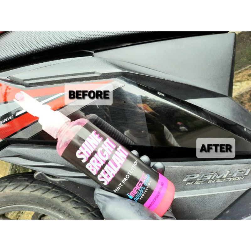 Pengkilat Body Halus Motor / Mobil Magic Polish Indo Shine Bright Sealant 250ML