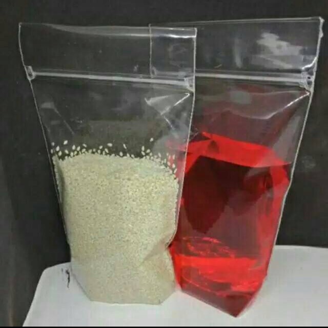 10x17 cm 200 pcs kantong plastik ziplock puding sedot& minuman lainnya