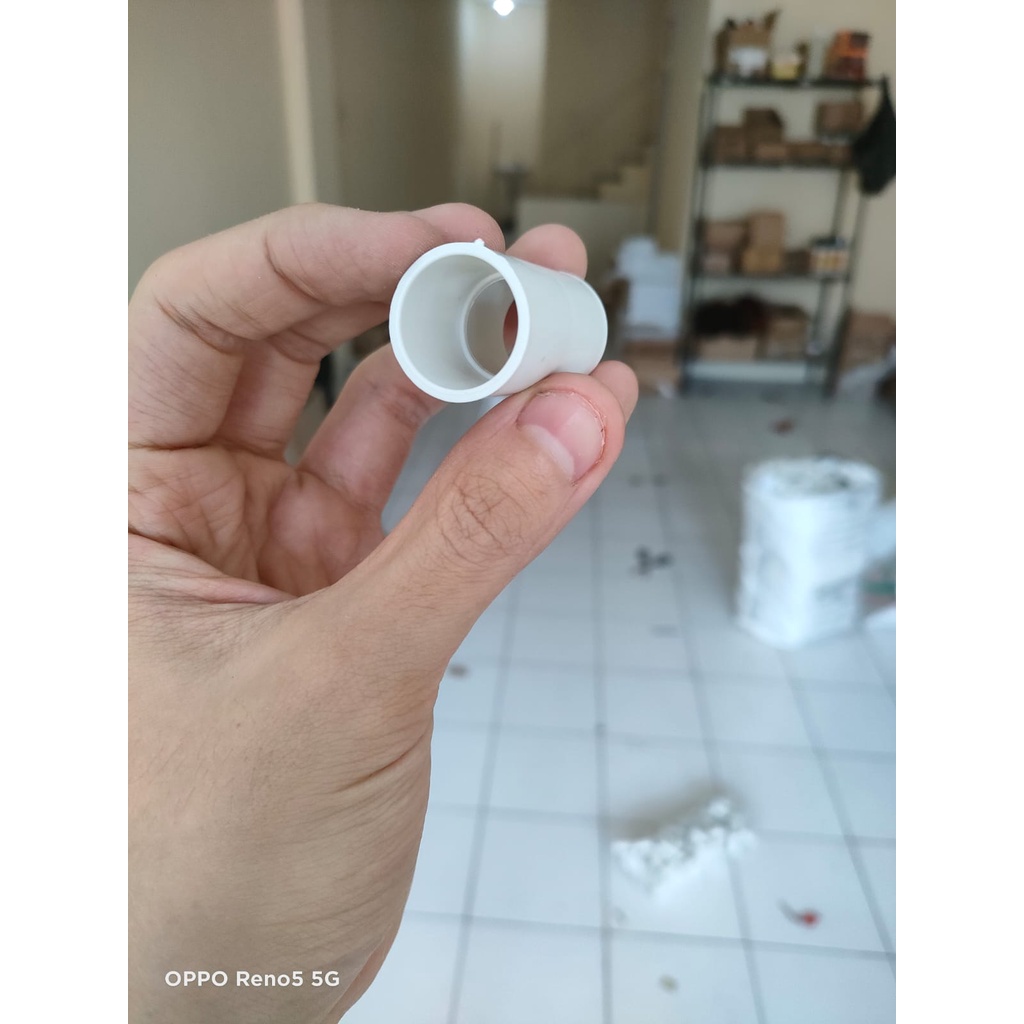 Sock coduit polos putih 20mm/ Shok pipa listrik 20 mm/ Sok konduit