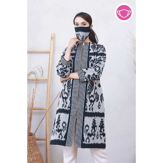 NONA RARA - Maja Tenun T0622, Baju Batik Kasual Modern