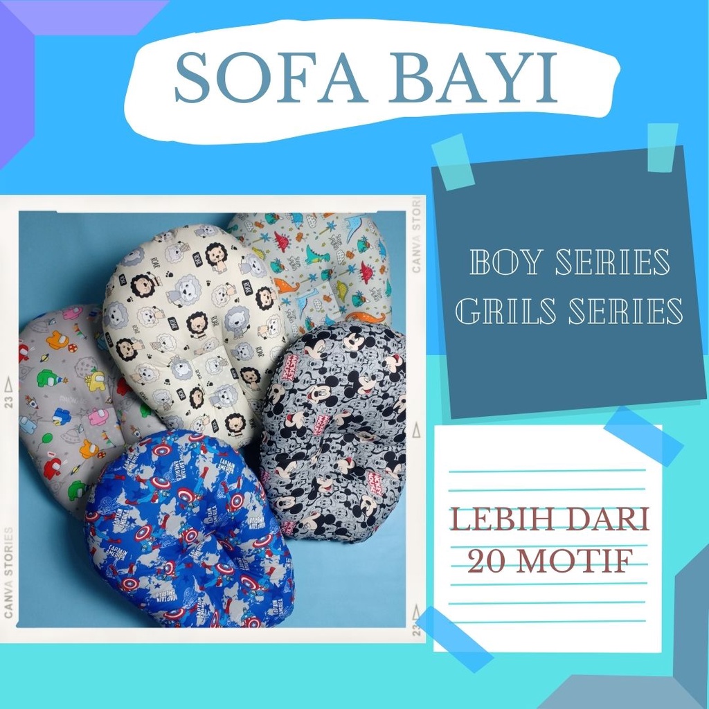 Sofa Bayi Baru lahir / Sofa Bayi Multifungsi Karakter