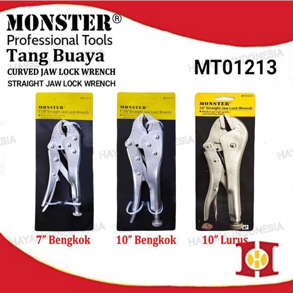 Tang Buaya Bengkok Lurus Jepit Kapiler Klem Vice Grip Locking Plier