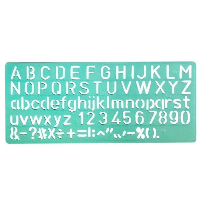 

Sale!!! Penggaris Huruf&Angka/Lettering Stencils Linex 8510 Uk 10Mm Reff 5859 Bagus
