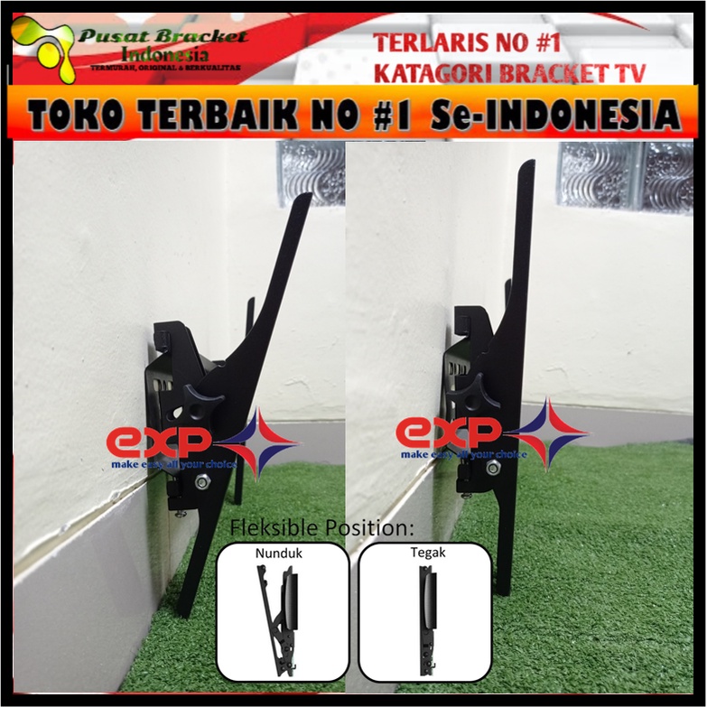 Bracket TV PANASONIK 21&quot; s/d 40&quot; waterpass GARANSI 100% COCOK!!! IMPORT QUALITY