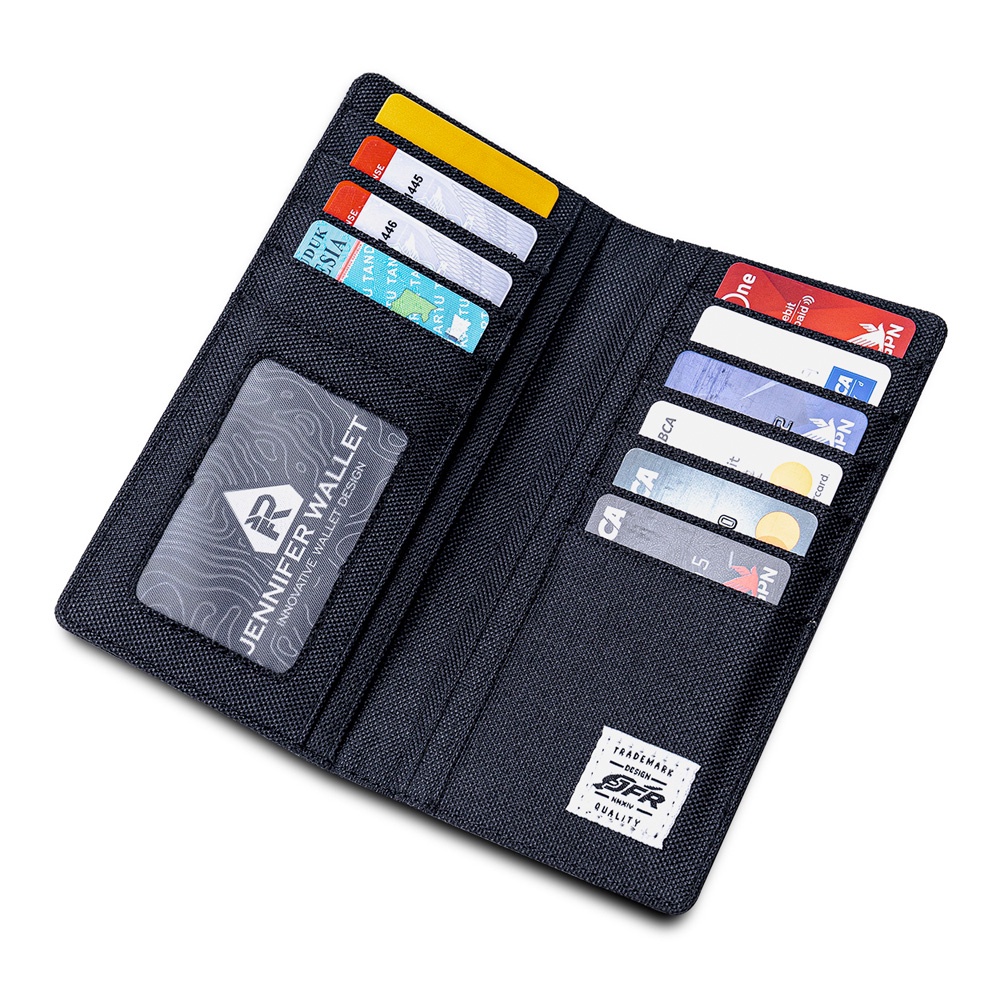JFR Fashion Dompet Pria Panjang Bahan Kulit Canvas JP09-3