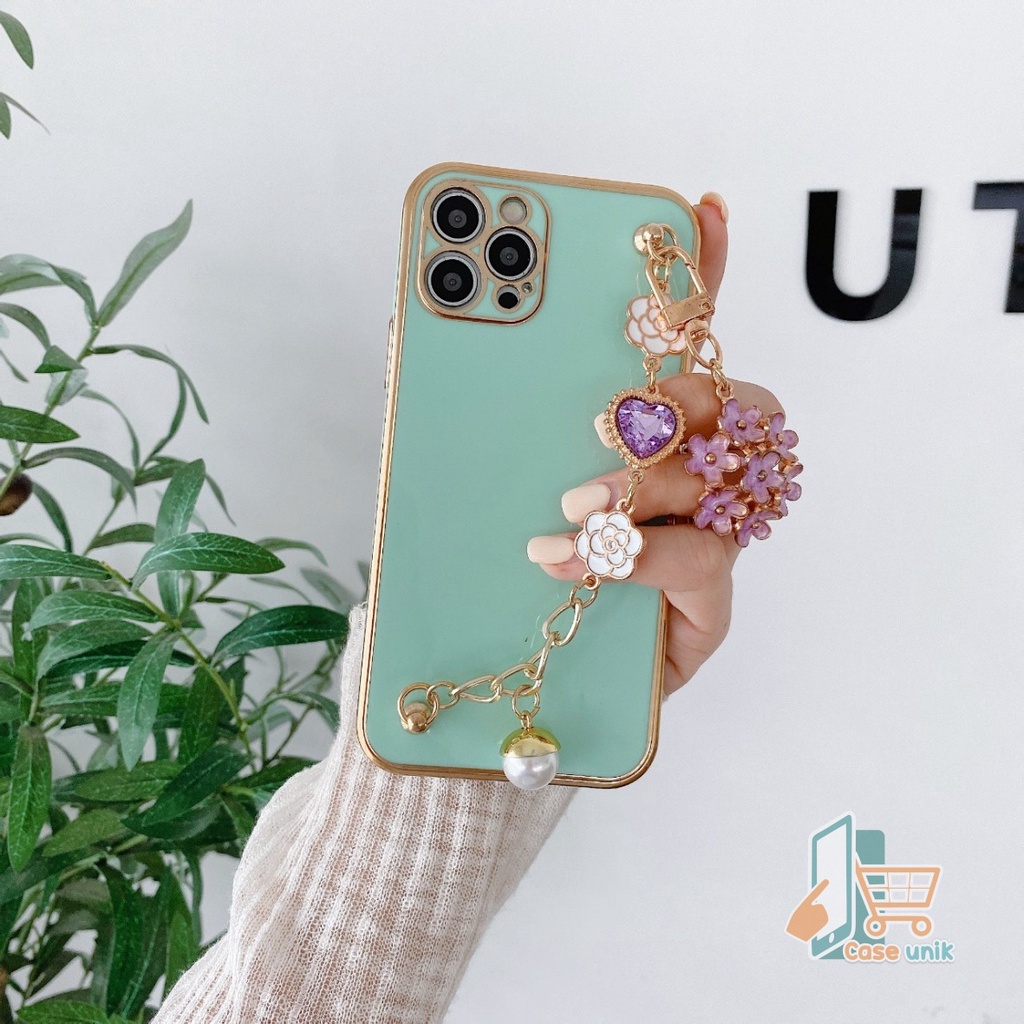 Y011 SOFTCASE SHINE PLATING CASE RANTAI DIINAMI XIAOMI REDMI NOTE 10 PRO POCOPHONE F3 X3 PRO CS4115