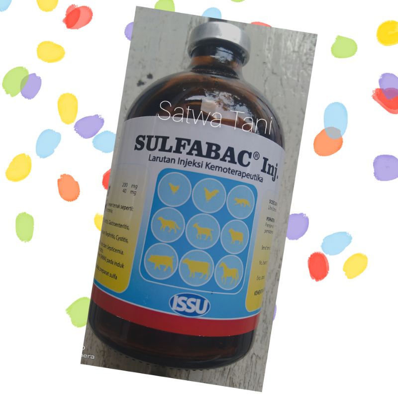 Sulfabac Inj. 100 ml (seperti colibact inj.)