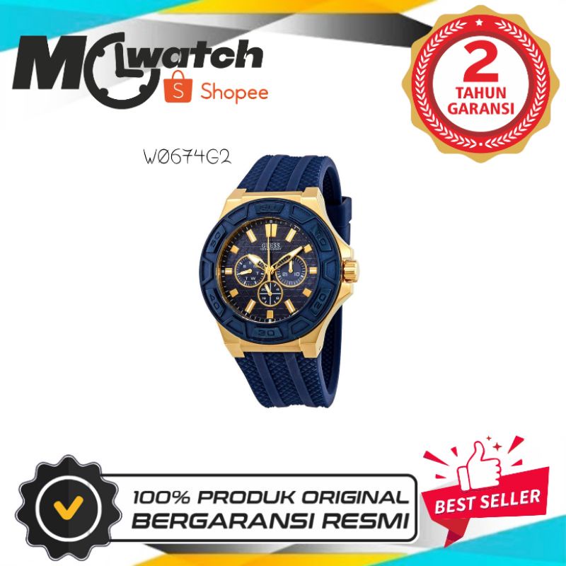JAM TANGAN PRIA WANITA | RANTAI | KULIT | KARET | MURAH | pria GU3SS W0674G2 original strap rubber