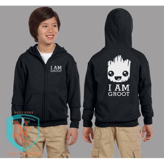 groot zip up hoodie