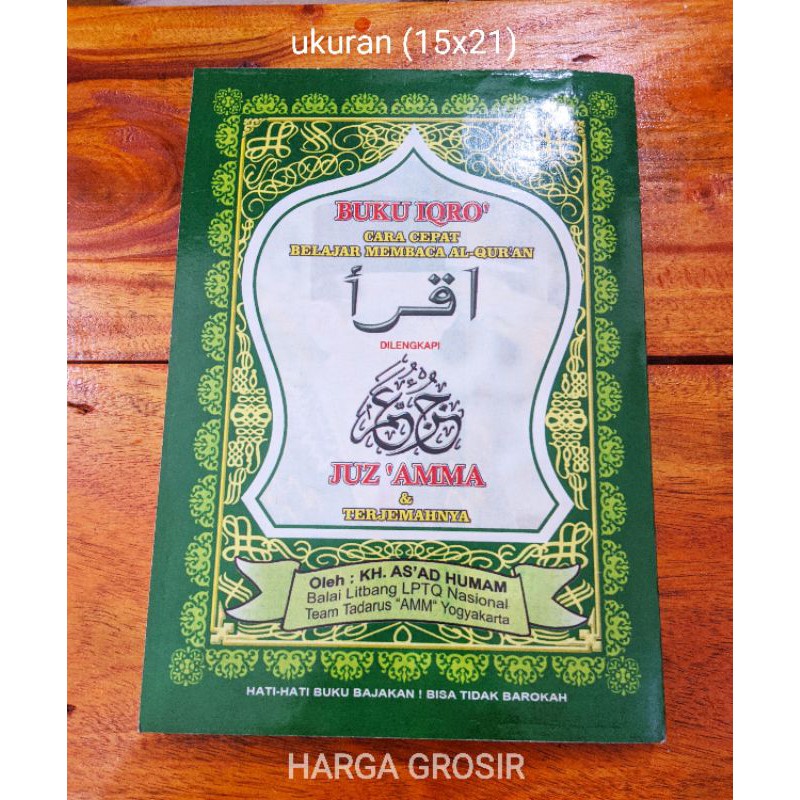 IQRO BESAR JILID 1-6 DAN JUZ AMMA  MURAH GROSIR + iqro murah