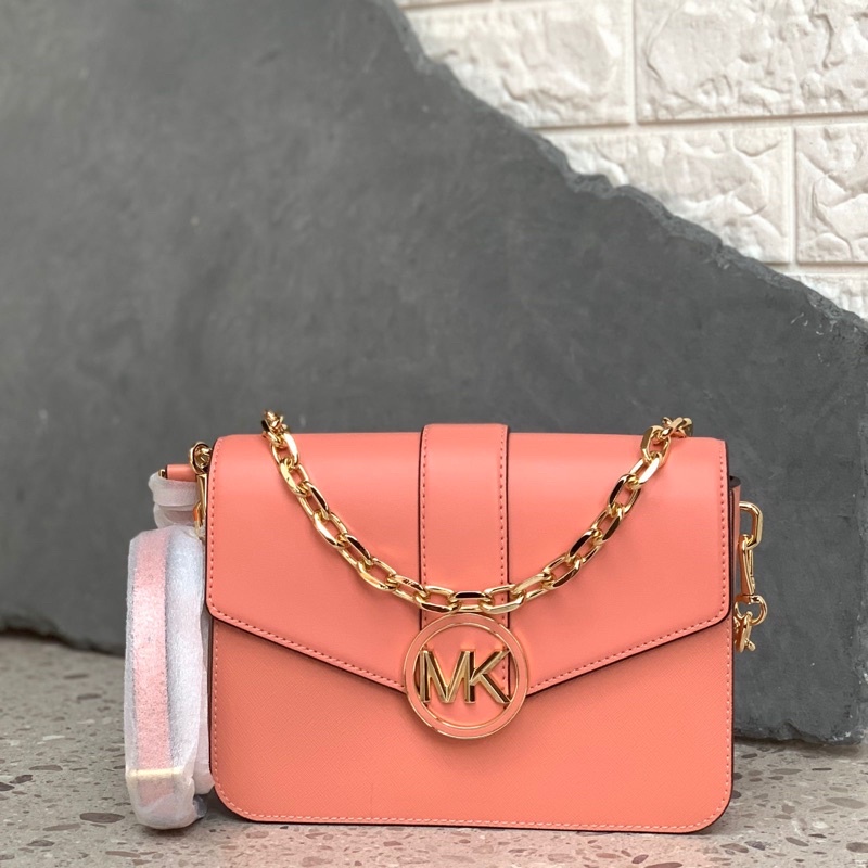 MK Carmen Medium Flap Crossbody Sherbert
