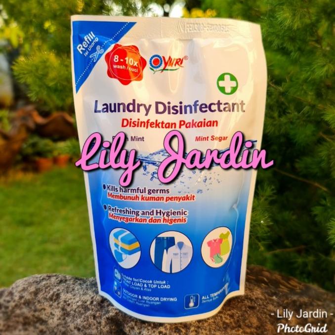 monggo] Yuri Laundry Disinfectant / Disinfektan Pakaian - Refill - 410 ml
