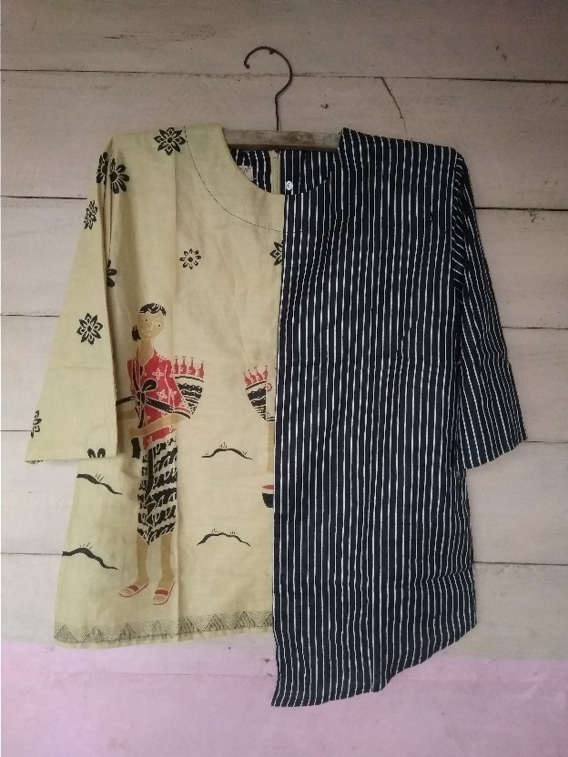 Atasan Batik Dolby Dolbi Dobby Doby Tenun Sutra Tulis Halus Katun Atbm Baron ,sarombit Atasan