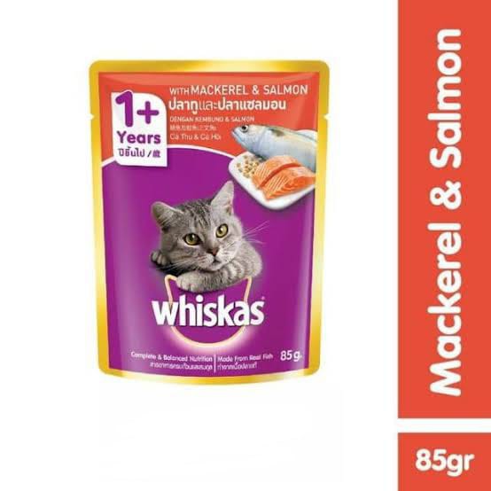 WHISKAS POUCH 85GR | MAKANAN KUCING / WEET FOOD / WHISKAS POUCH 85 GRAM