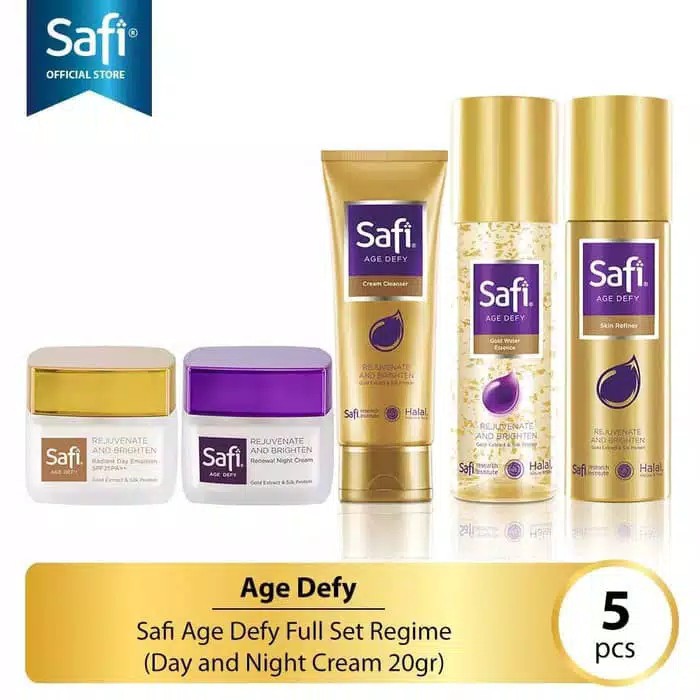 SAFI PAKET HEMAT AGE DEFY BASIC ANTI AGING DAN FLEK ISI 5