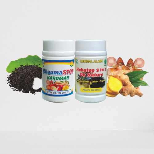 Obat Rematik Ampuh RHEUMASTOP HABATOP De Nature Herbal Alami