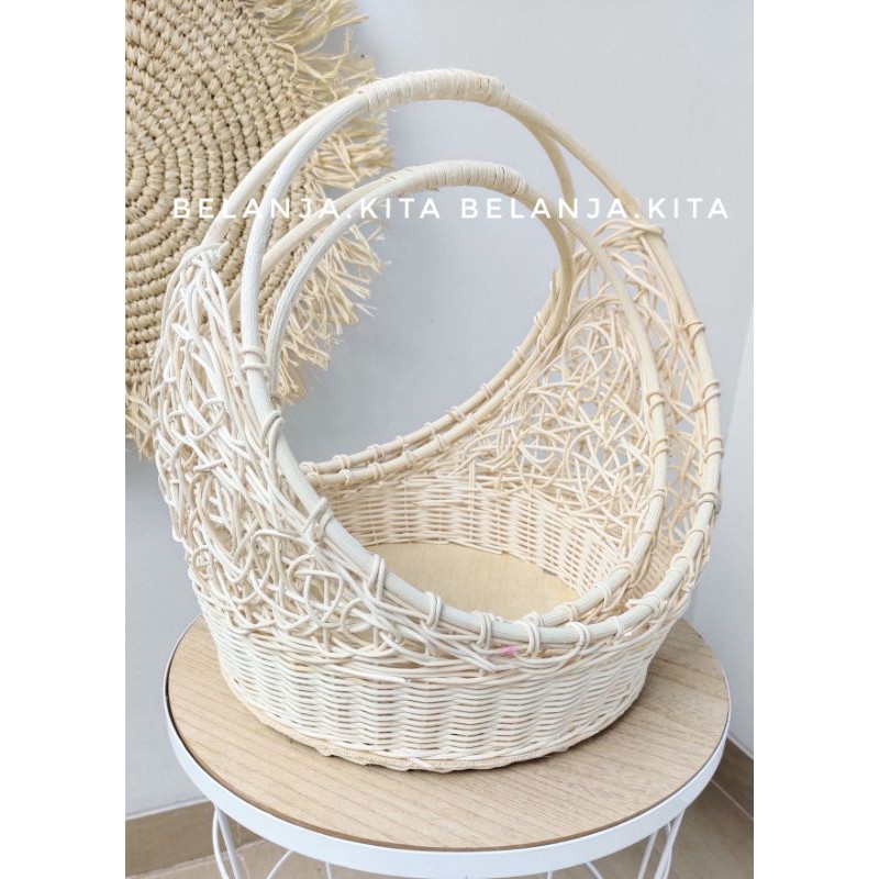 hampers rotan set2/keranjang hantaran rotan/ keranjang buah