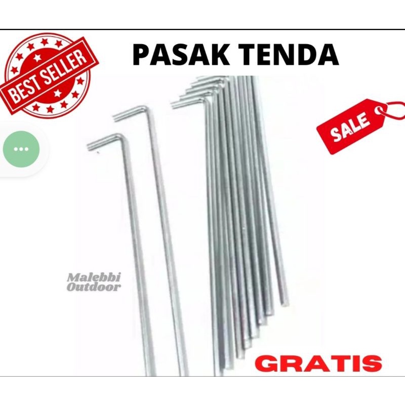 PASAK TENDA CAMPING / PASAK TENDA DOME / PATOK TENDA / PAKU TENDA CAMPING