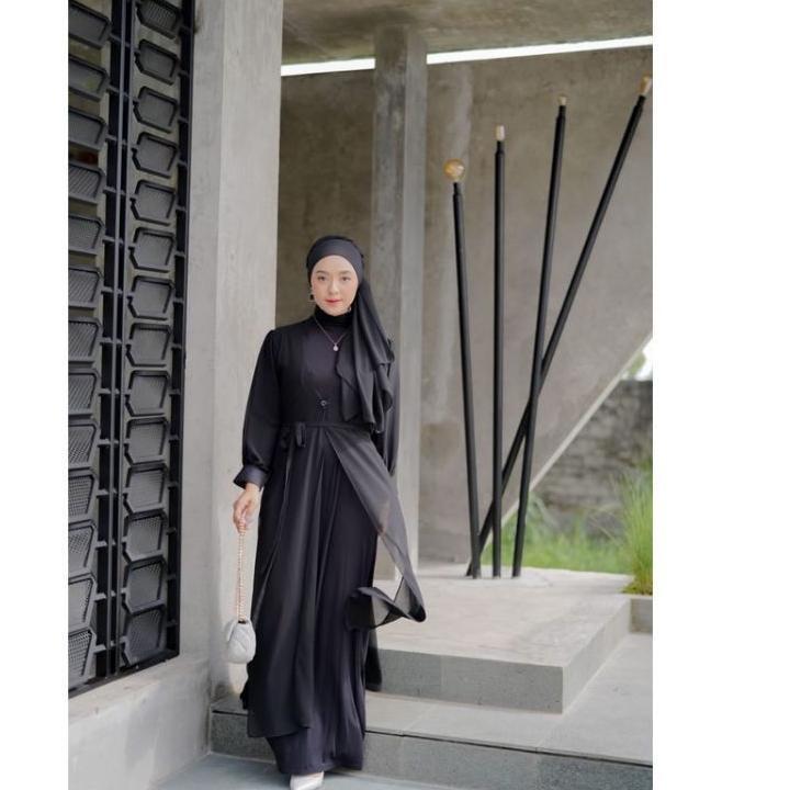 Langsung Atc Long Cardy Laura / Long Outer/ Cardigan Bahan Ceruty Baby doll