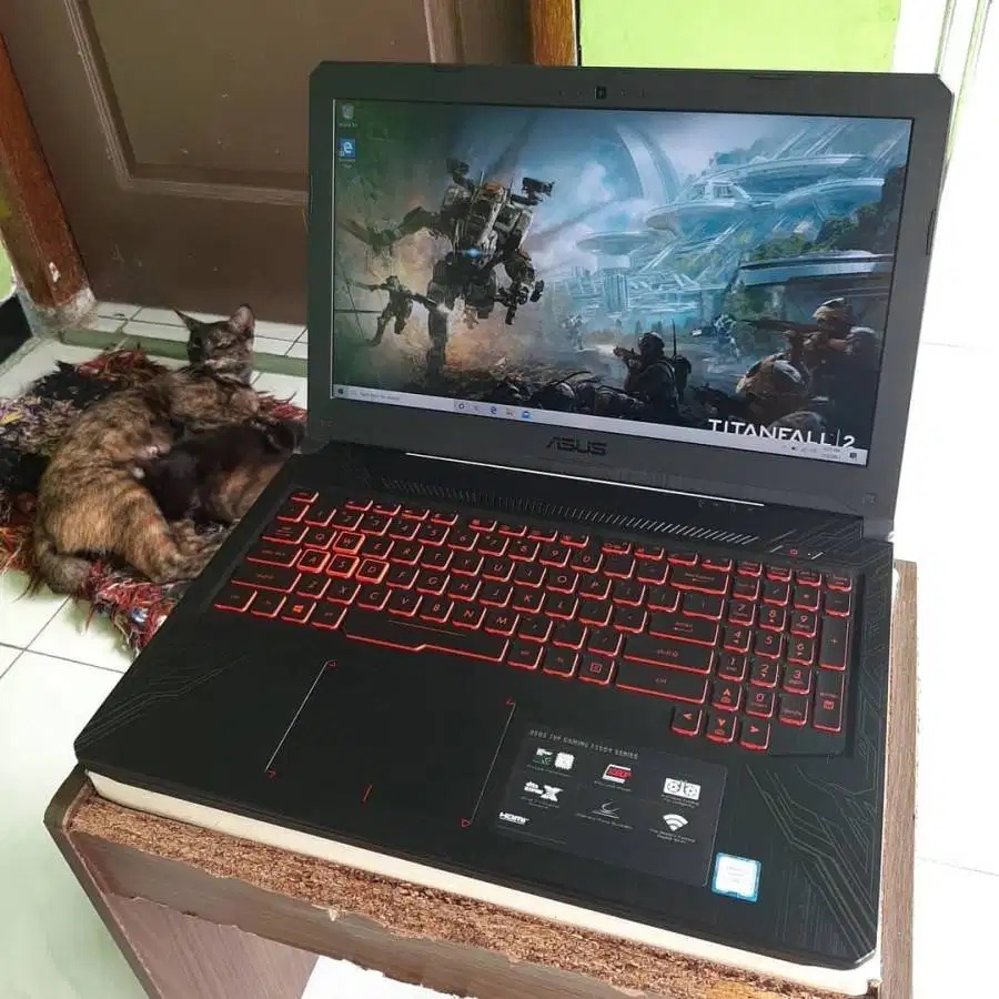 Laptop asus tuf core i7 RAM 8 SSD 128GB bekas second