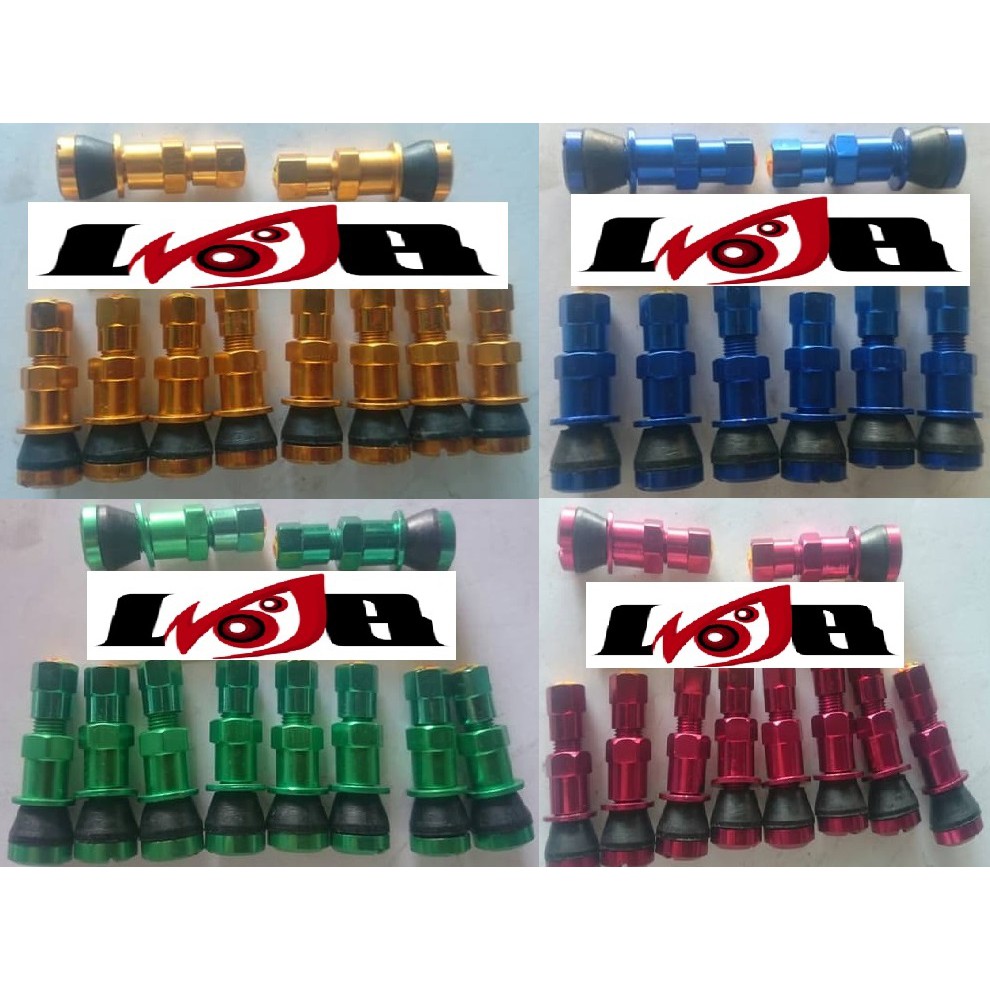 CnC Pentil Tubeless Ban Tubeles Motor Mobil Variasi Warna Warni Bagus