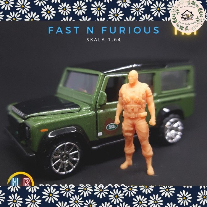 Emran Mini Figure Skala 64 Hobb Dwayne Johnson The Rock Fast n Furious