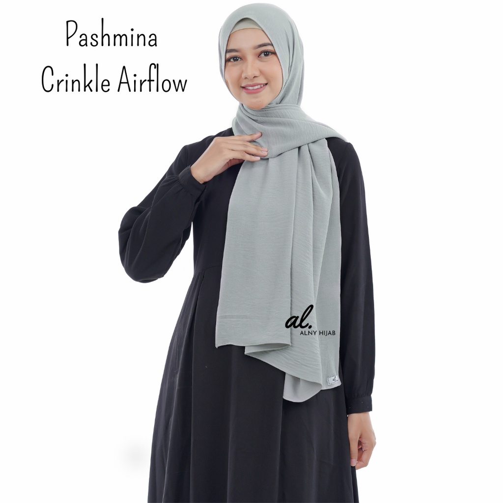 Alny Hijab - Pashmina Crinkle Airflow Premium