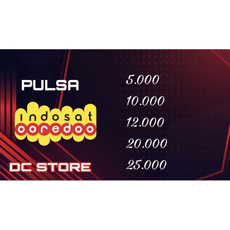 PULSA INDOSAT MURAH 5K-25k