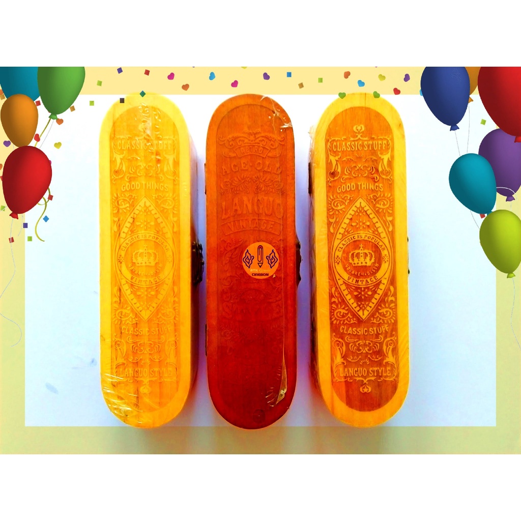 

Tempat Pensil Box Kayu Im1411 LGFG-3234 Pencil Case Vintage