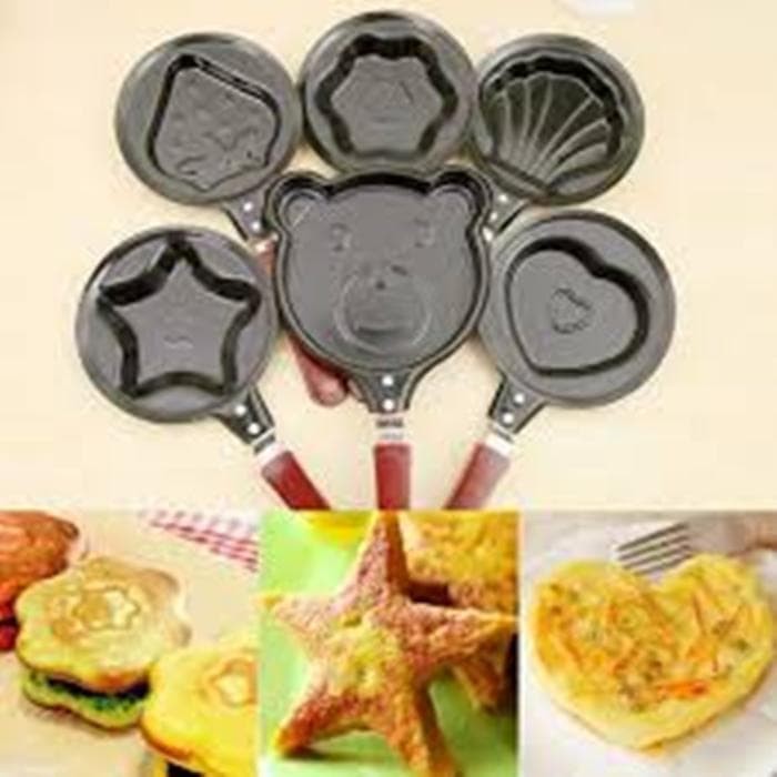 Teflon Mini Karakter / Mini Poele Frying Pan Wajan Teflon Karakter Lucu **