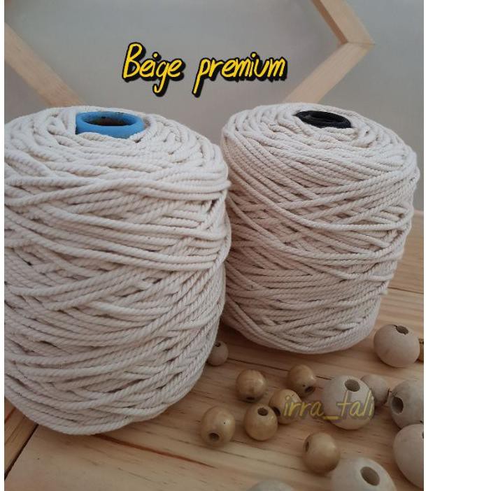 

Terbaru Tali katun pum/Beige 1kg || size 3-10mm L9I