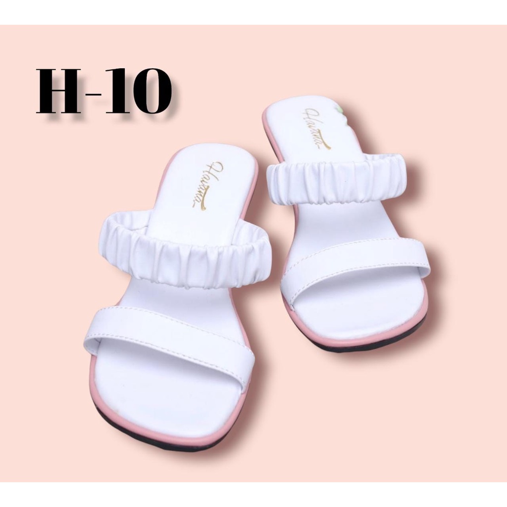 Sandal Tali Wanita Heels Kekinian Sendal Cewek Terbaru Heels Chunky Sandal Cewek Hak Tahu Terbaru