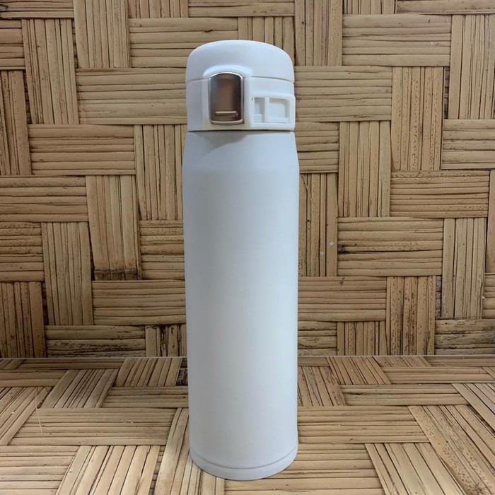 H8002 Termos Air Panas Polos Stainless Steel Vacuum Cup 500ml - PUTIH