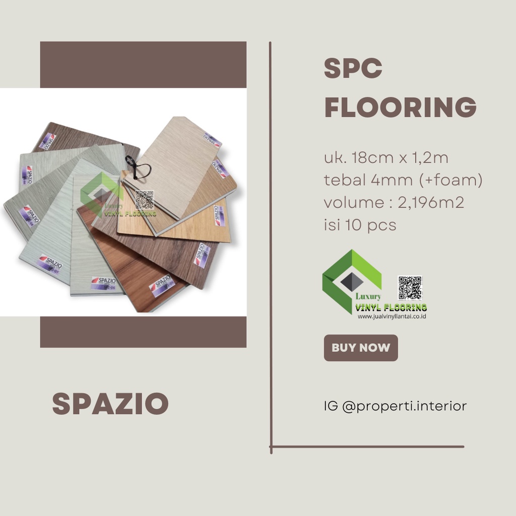 SPC Flooring Spazio 4mm + foam
