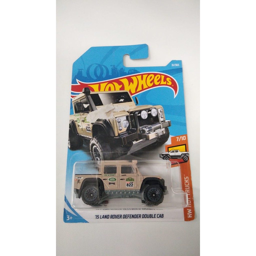 Hot Wheels 15 Land Rover Defender Double Cab CREAM HW Hotwheels Trucks Mainan mobil mobilan anak