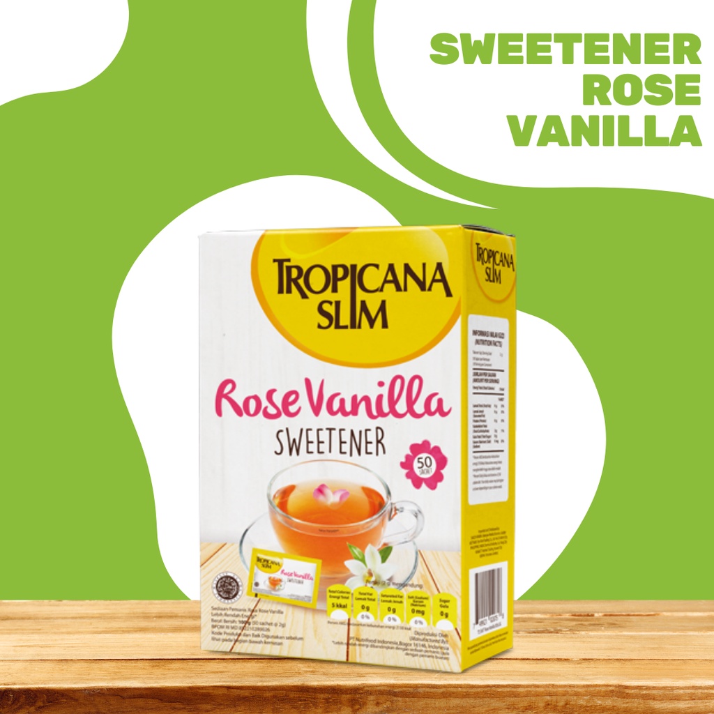 

Tropicanaslim Rose Vanilla Sweetener Pemanis Buatan Isi 50 Sachet