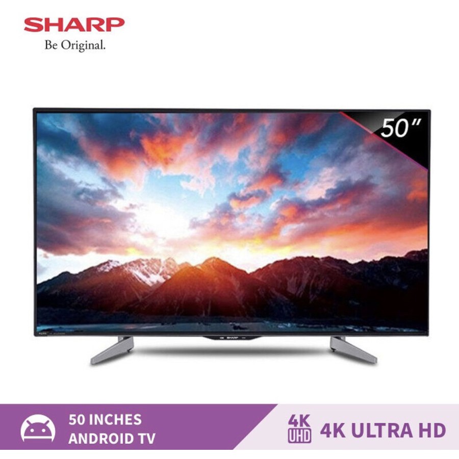 Sharp Smart Led Tv 50 Inch 4K UHD Digital - LC-50UA440X- Hitam