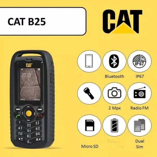 Hp Murah Hp Outdoor Hp Cat B25 B 25 Ip67 Bkn Bv5000 Bv6000 2720 Xs S9 Shopee Indonesia