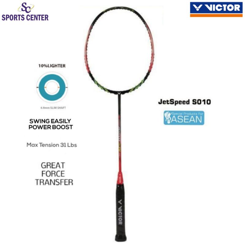 Clear Sale Hot Item Raket Badminton Victor Asean Jetspeed S 010 ( 4U G5 )