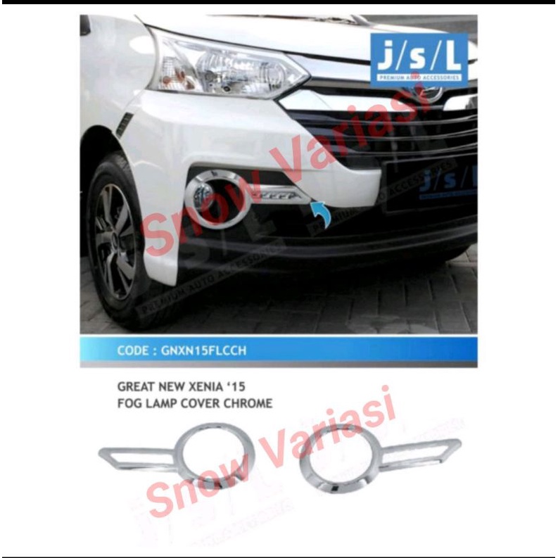 Cover foglamp great Xenia 2015 chrome JSL