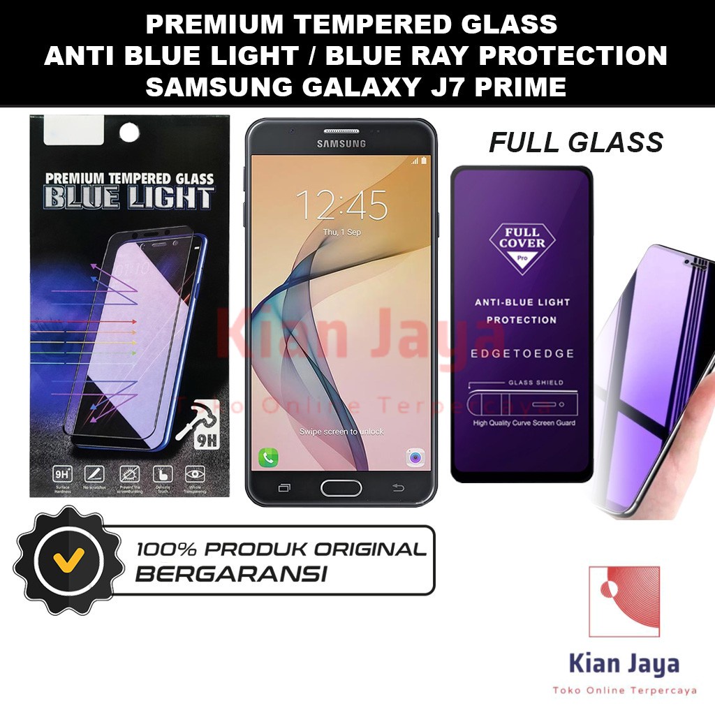 Tempered Glass Samsung Galaxy J7 Prime Anti Blue Light Hp Temper Anti Gores