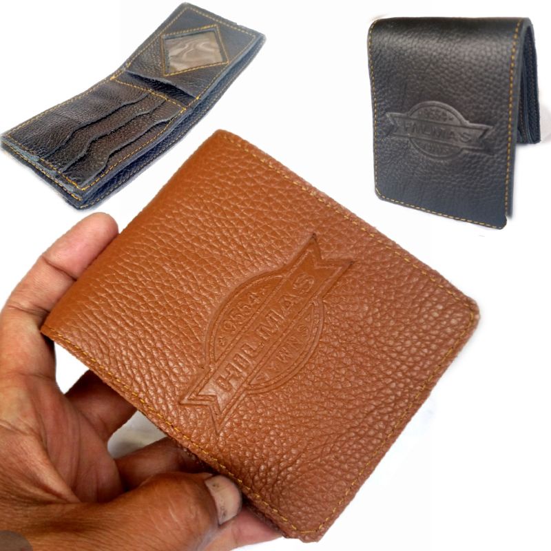 dompet pria kulit asli full lipat 2 termurah