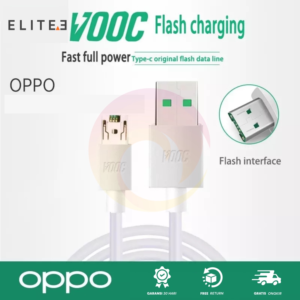 Kabel Data Oppo Vooc 4A Original Fast Charging F1 plus F3 Plus Find 7 s F5 F9 VOOC R17